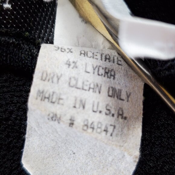 VTG Nicole Studio Long Maxi Dress Women's 16 Black Knit Long Sleeve Pullover - Picture 9 of 10